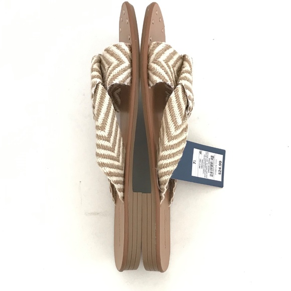 UNIVERSAL THREAD Knotted Slide Sandals Tan Slip On Sandals Women’s Size 7.5 - Picture 12 of 15